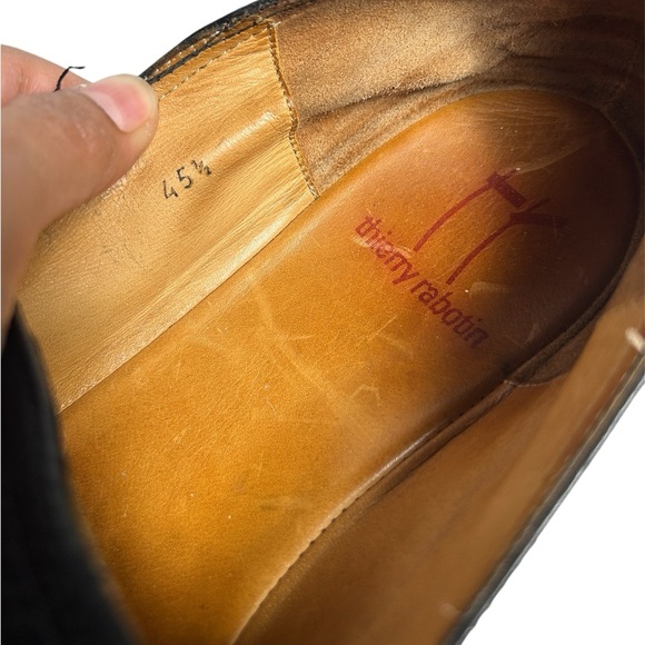 Thierry Rabotin Black Pebbled Leather Loafer Mens Sz. 12.5 main image 7